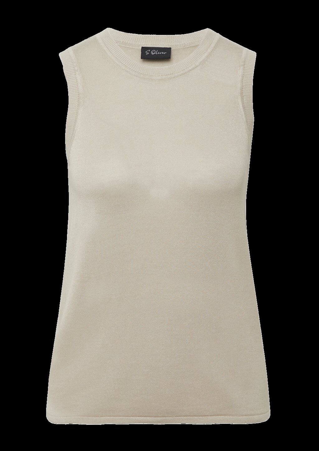 Feinstrick-Top aus Viskose im Slim Fit