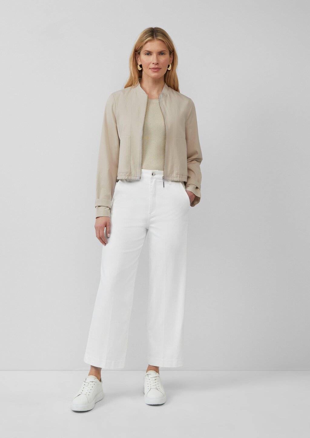 Feinstrick-Top aus Viskose im Slim Fit