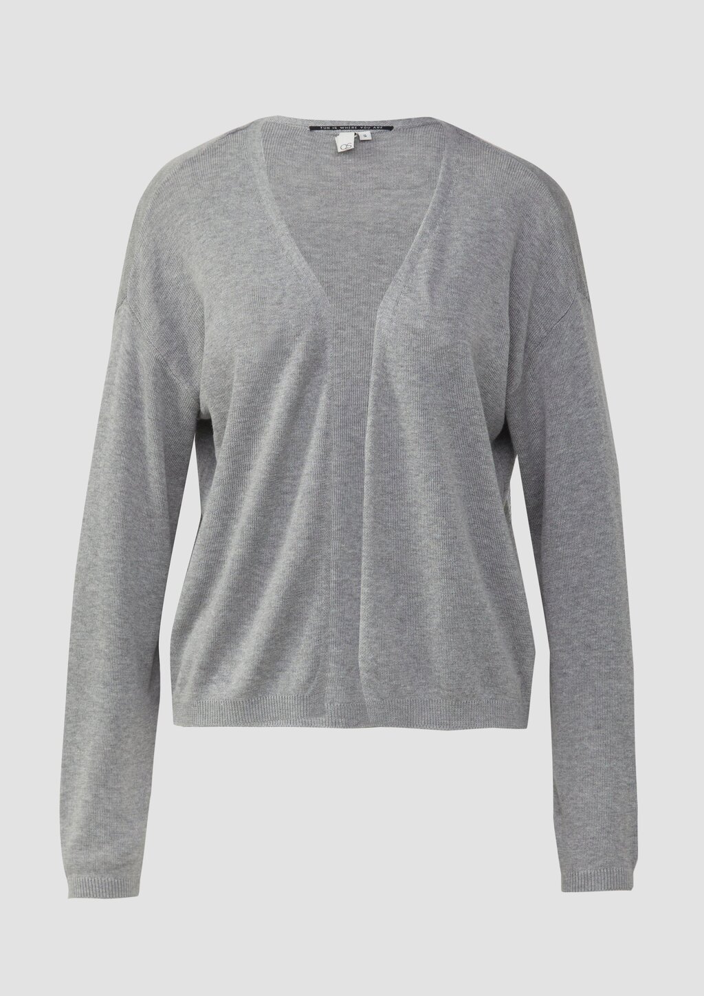 Strickjacke mit überschnittener Schulter