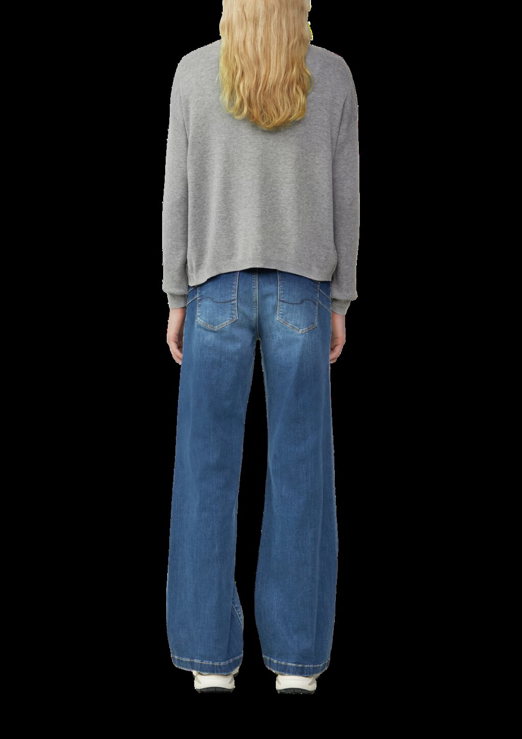 Strickjacke mit überschnittener Schulter