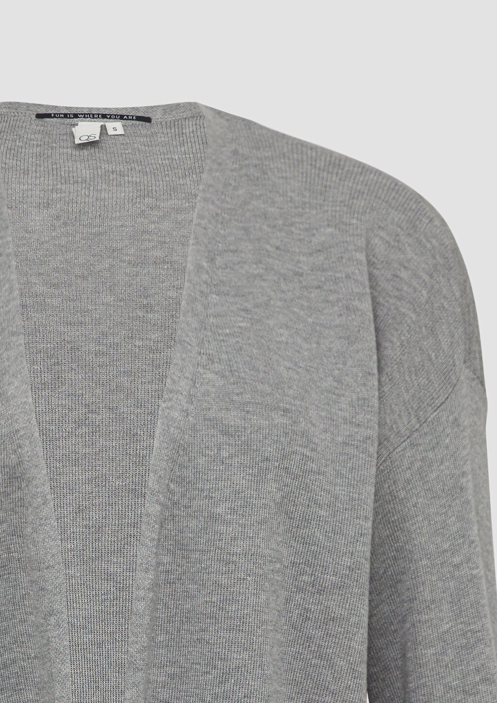 Strickjacke mit überschnittener Schulter