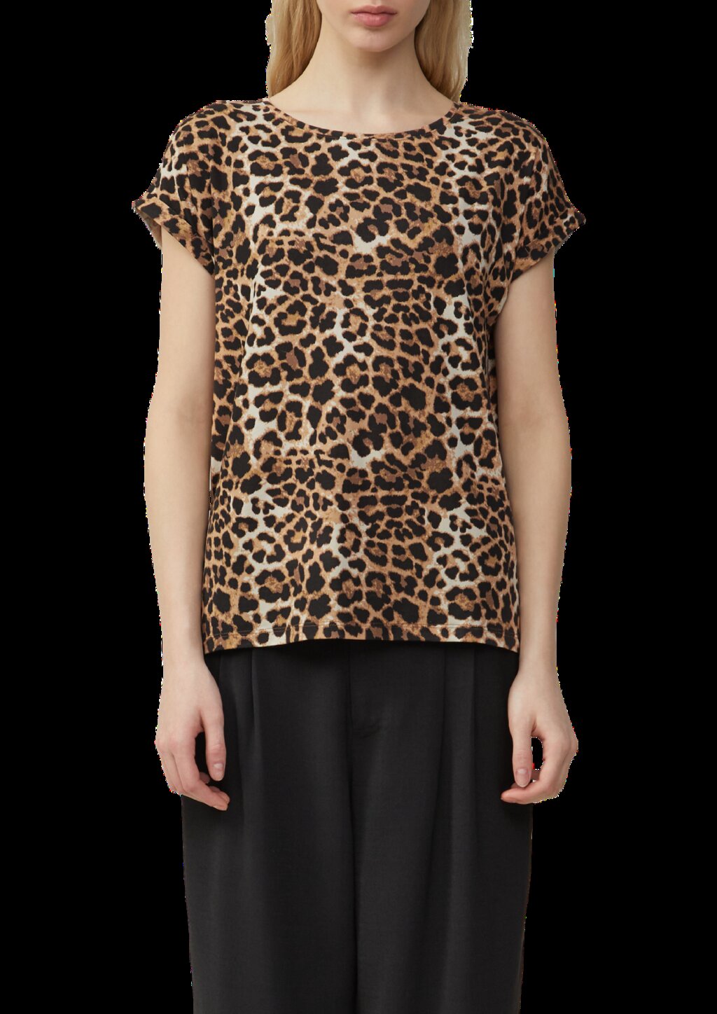 Locker geschnittenes T-Shirt aus Modalmix