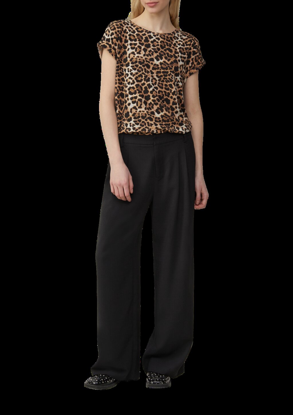 Locker geschnittenes T-Shirt aus Modalmix