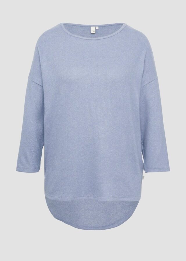 Weiches Shirt aus Viskosemix in Melange-Optik