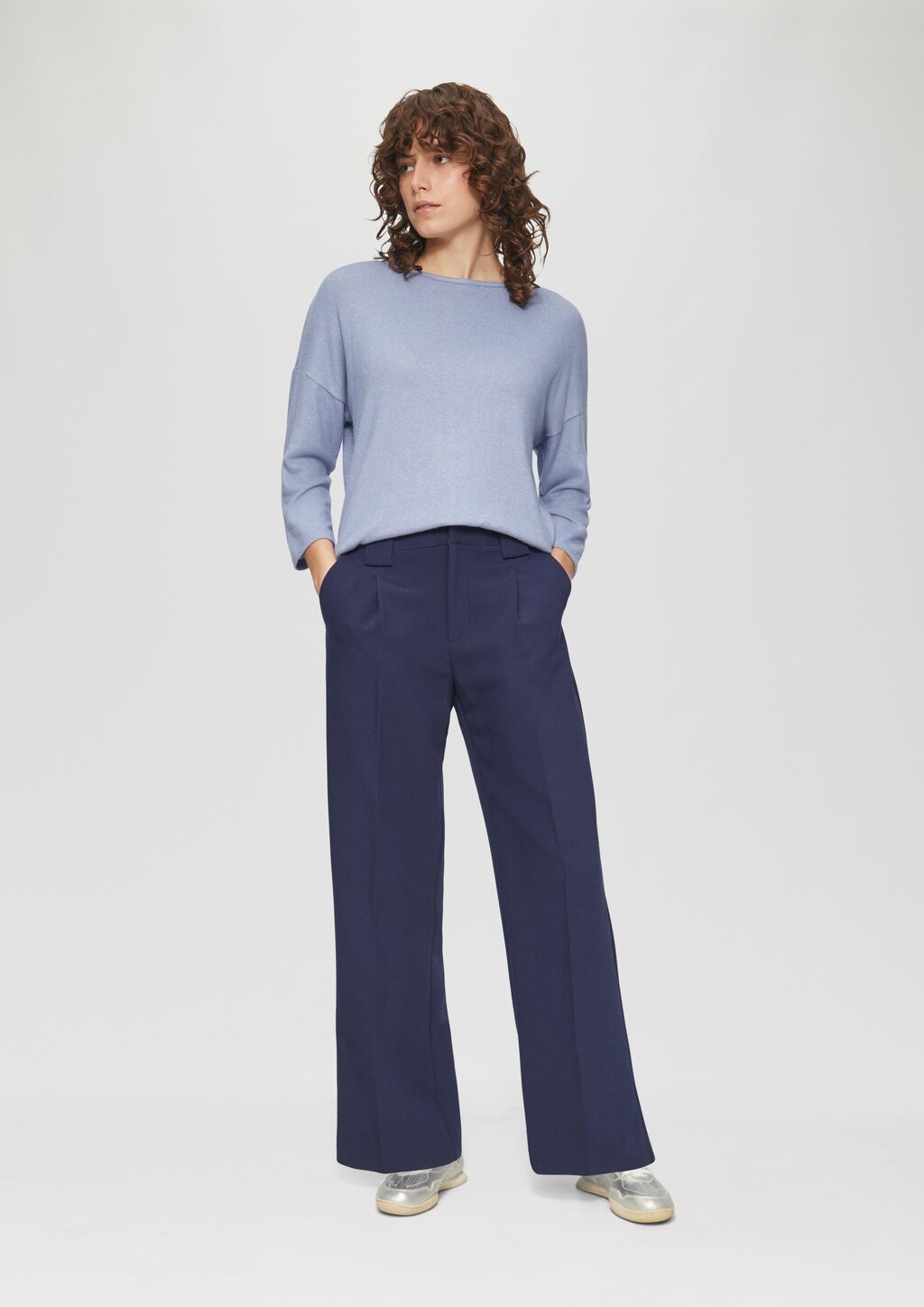 Weiches Shirt aus Viskosemix in Melange-Optik