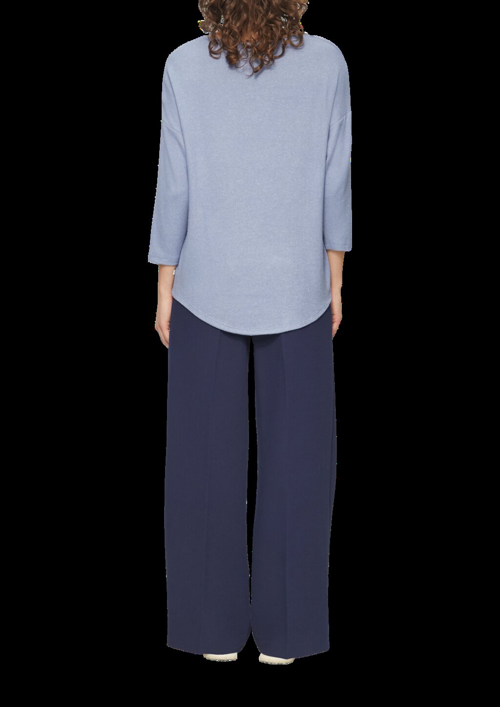 Weiches Shirt aus Viskosemix in Melange-Optik