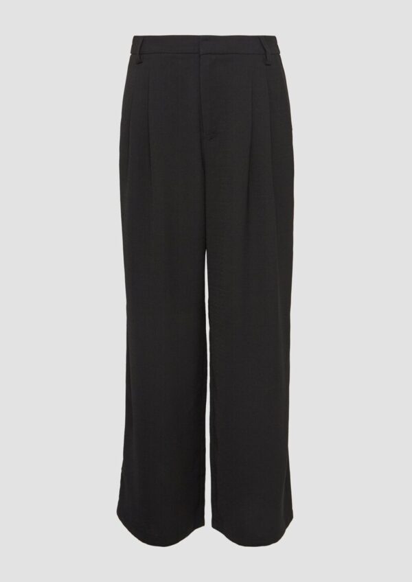 Bundfaltenhose mit weitem Bein