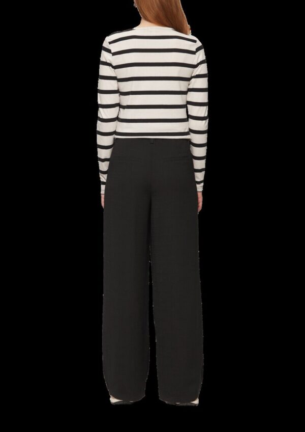 Bundfaltenhose mit weitem Bein