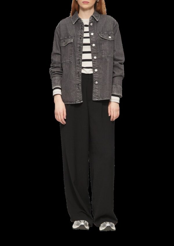 Bundfaltenhose mit weitem Bein