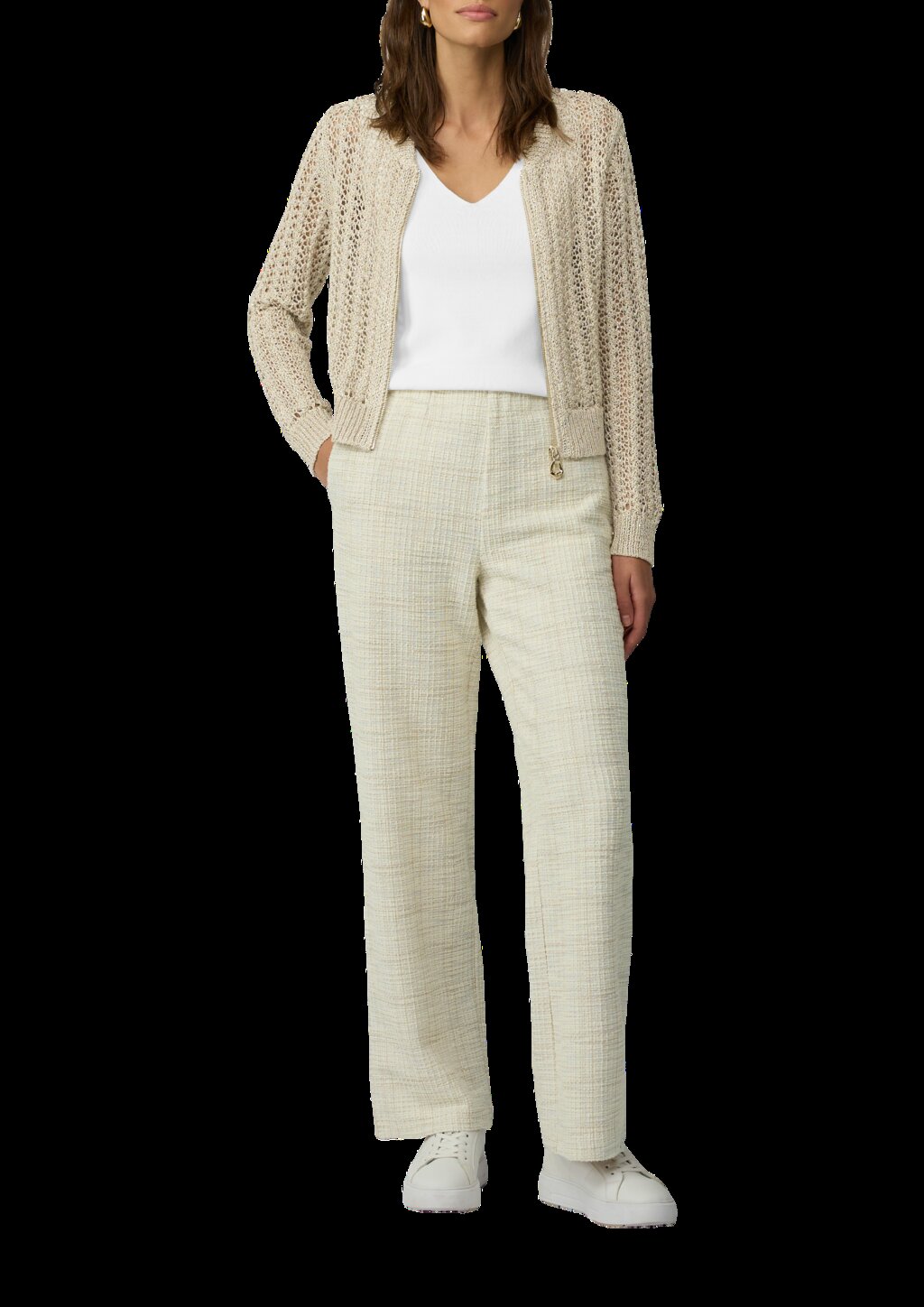 Ärmelloses Feinstrick-Top im Slim Fit