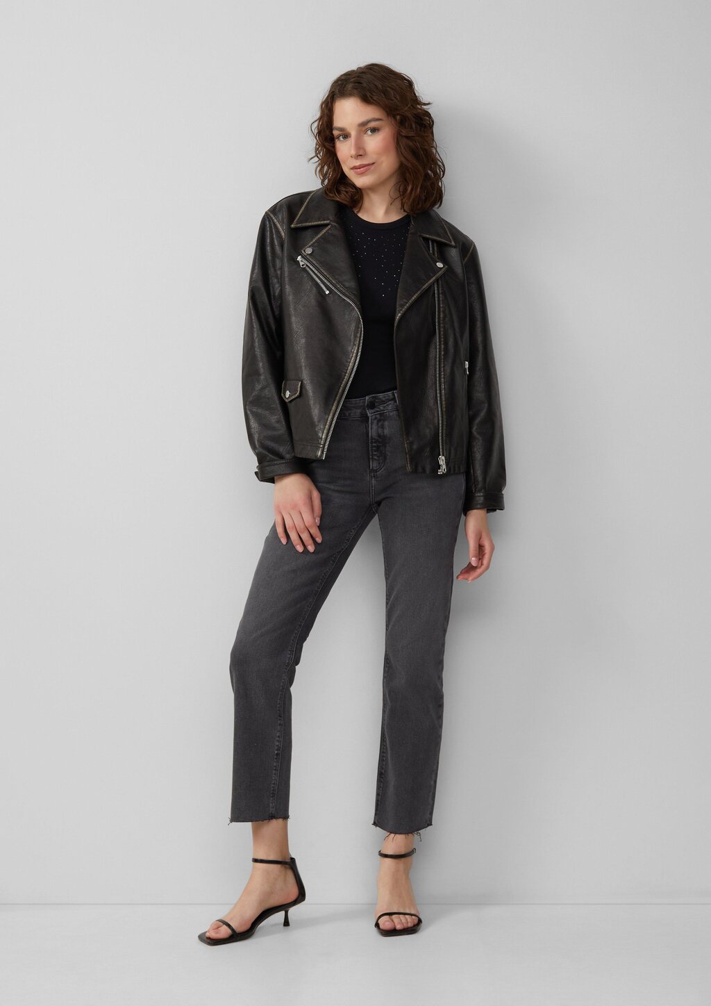 Ankle-Jeans Catie / Slim Fit / Mid Rise / Straight Leg