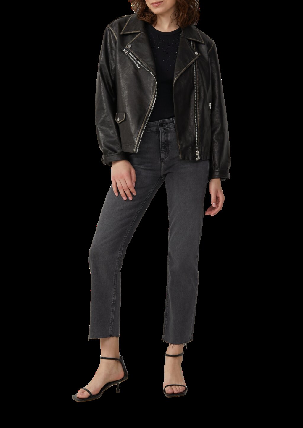 Ankle-Jeans Catie / Slim Fit / Mid Rise / Straight Leg