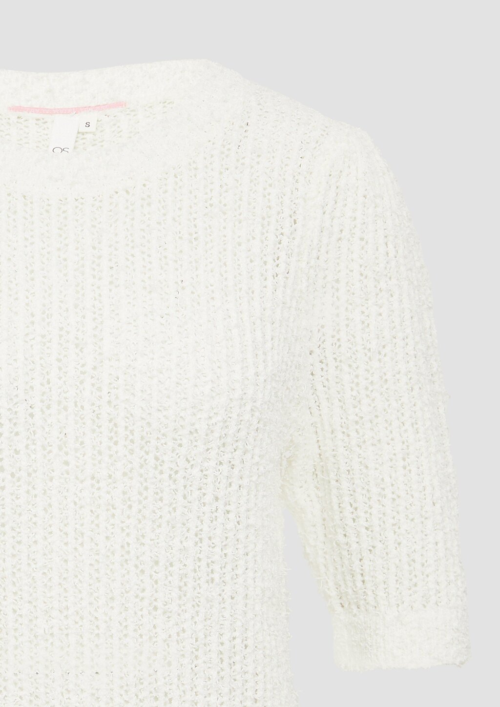 Kurzarmpullover aus Effektgarn