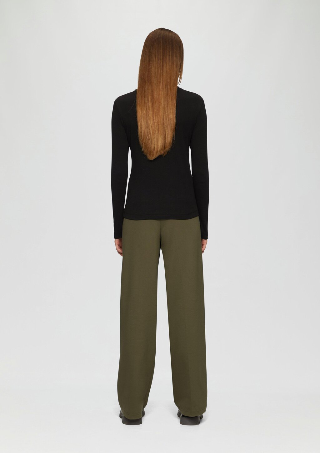 Langarmshirt mit Muschelkante