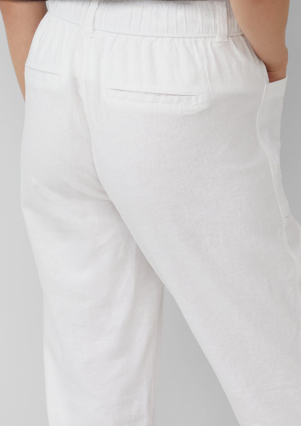 Leinenmix-Hose im Relaxed Fit mit Elastikbund