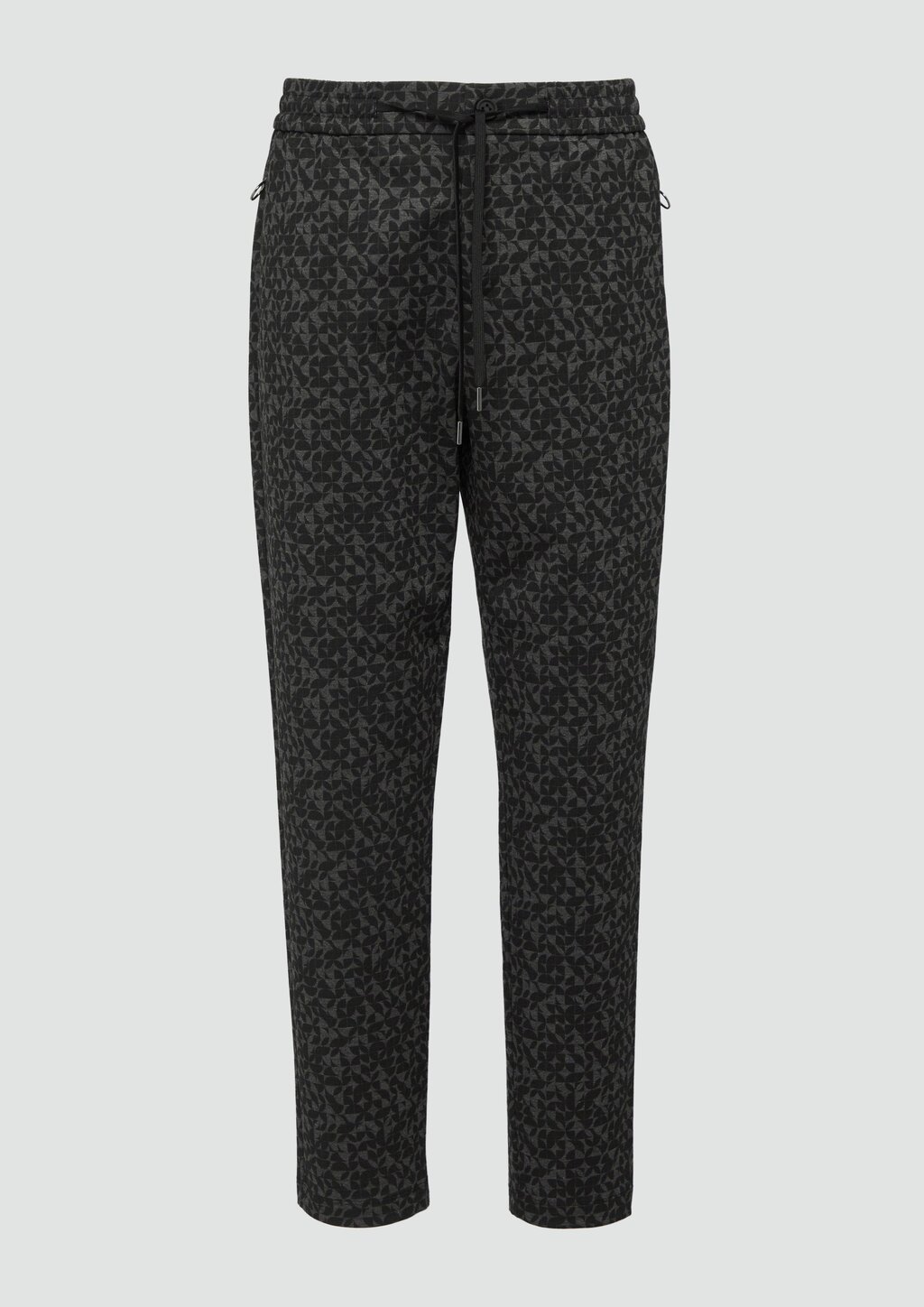 Gemusterte Jogpants und Reißverschlusstaschen