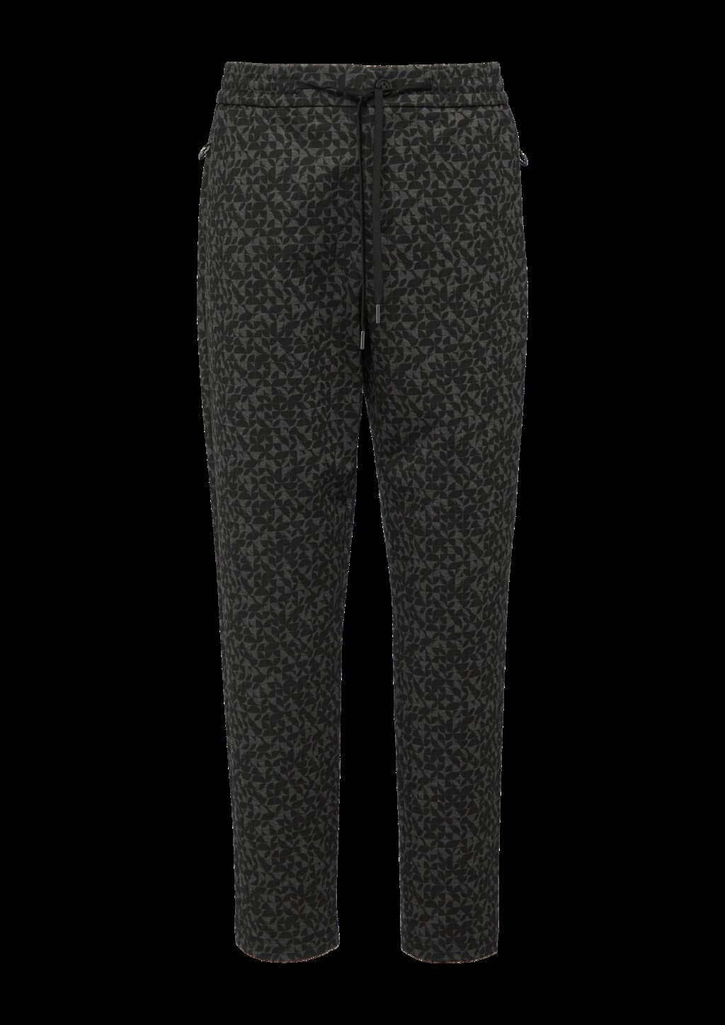 Gemusterte Jogpants und Reißverschlusstaschen