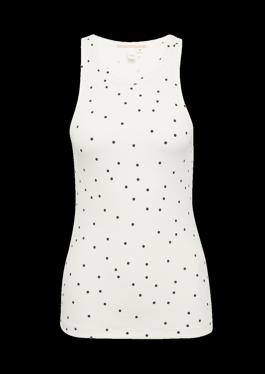 Geripptes Tanktop mit All-over-Print