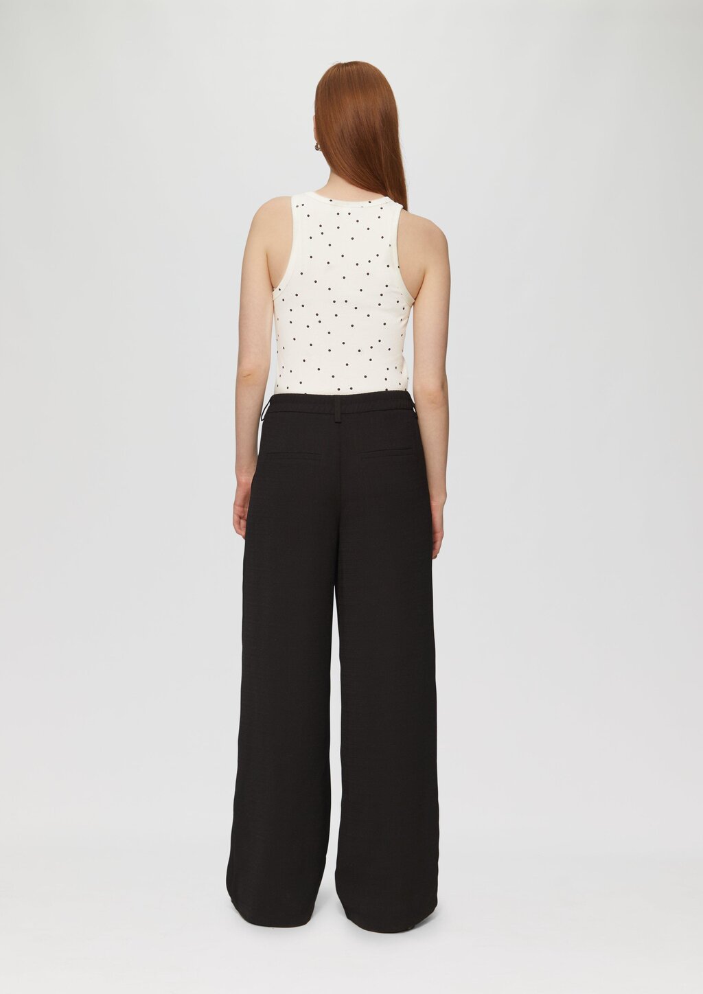 Geripptes Tanktop mit All-over-Print