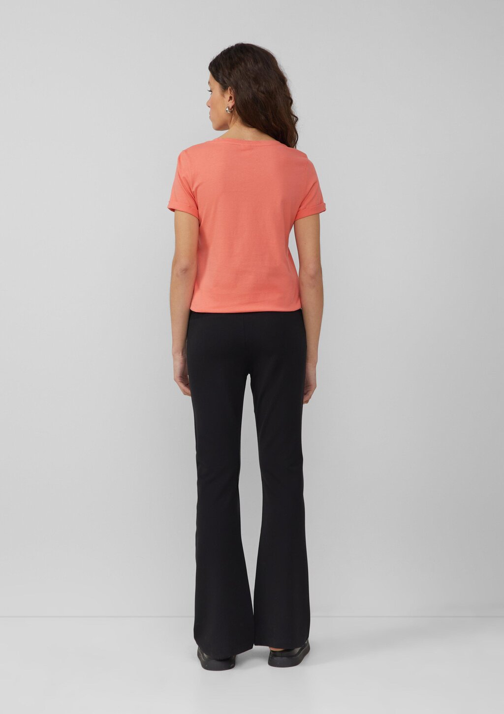 Baumwollshirt mit Rundhalsausschnitt