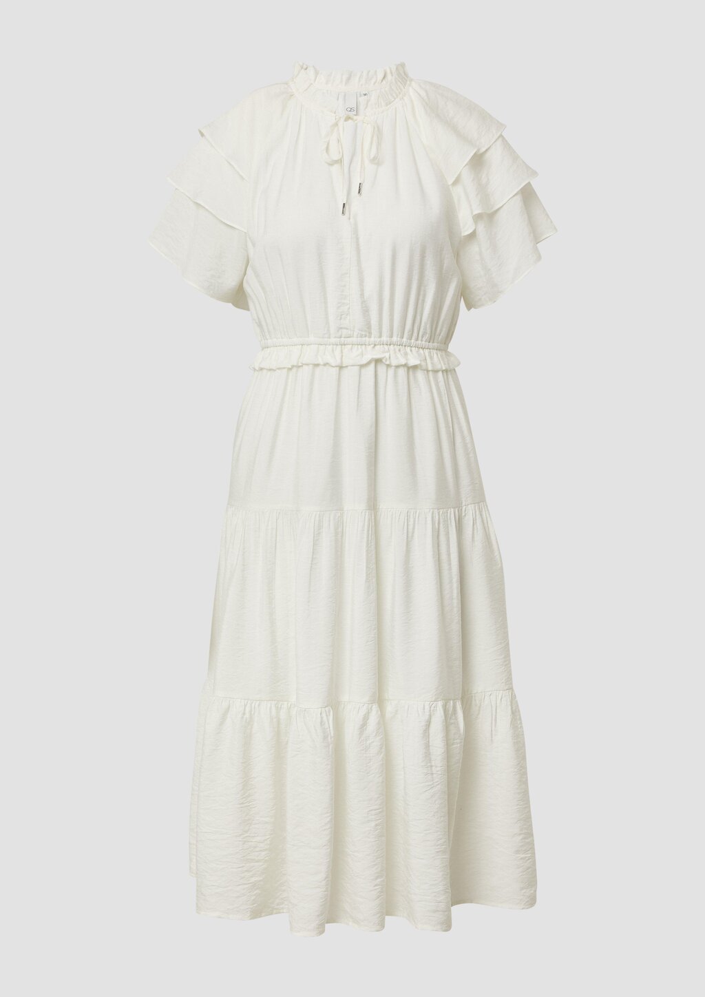 Midikleid mit Volant-Details | QS x Debi Flügge