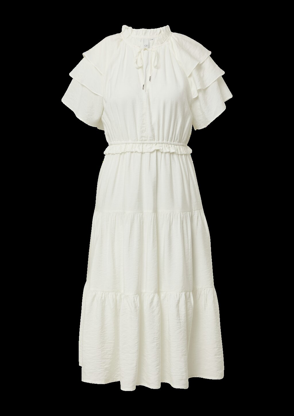 Midikleid mit Volant-Details | QS x Debi Flügge