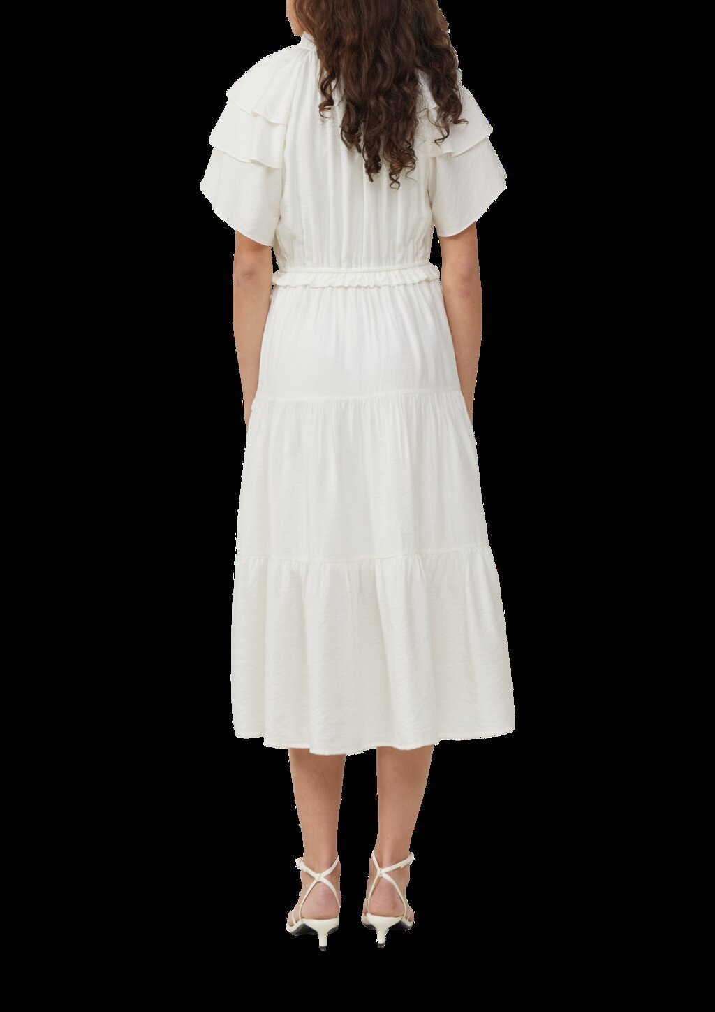 Midikleid mit Volant-Details | QS x Debi Flügge