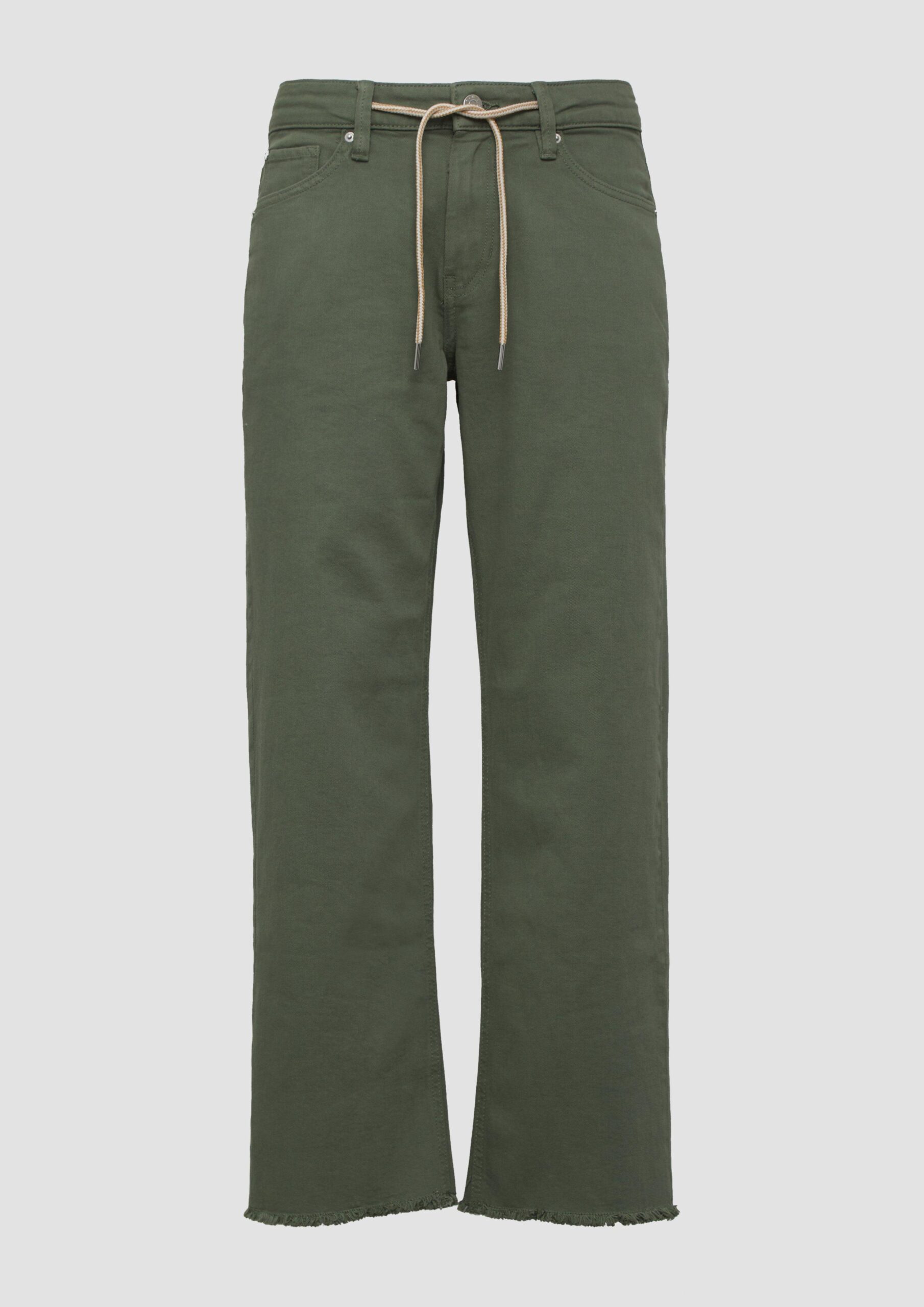 Cropped-Jeans Karolin / Regular Fit / Mid Rise / Straight Leg / offener Saum