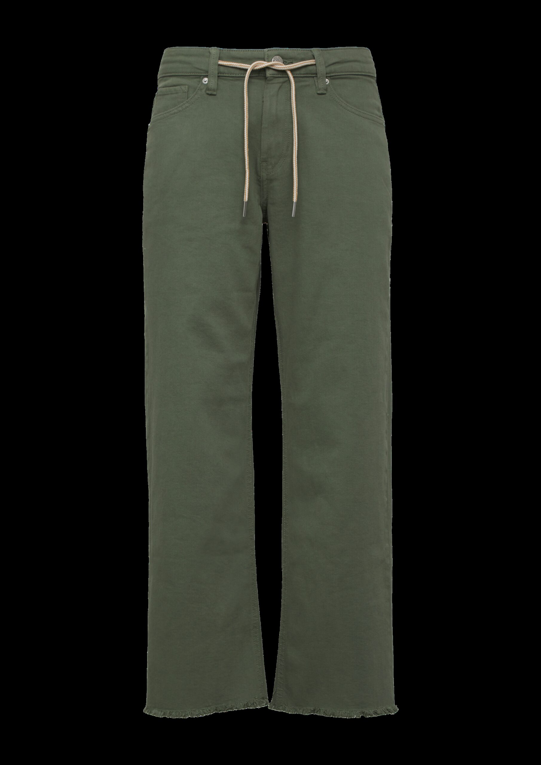 Cropped-Jeans Karolin / Regular Fit / Mid Rise / Straight Leg / offener Saum