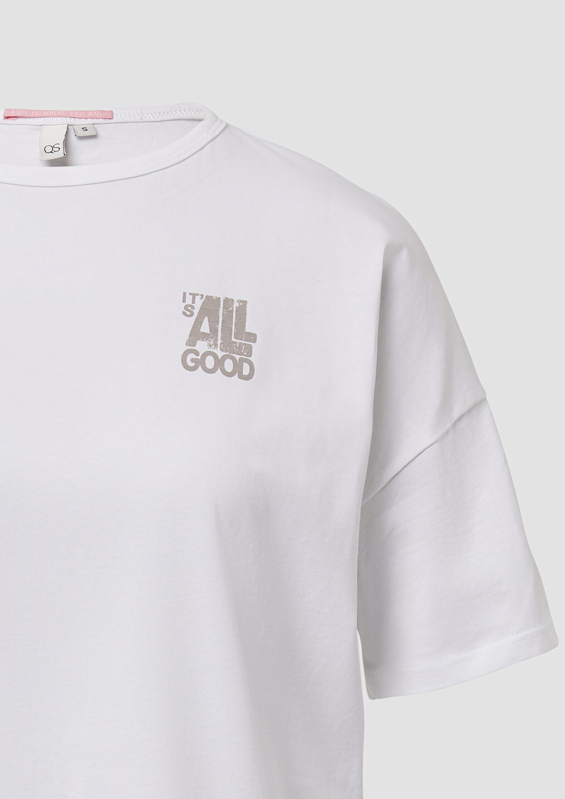 Boyfriend-Shirt mit Front- und Backprint