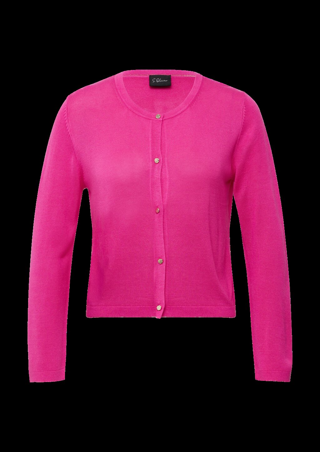 Slim-Fit-Cardigan mit Schmuckknöpfen und verkürzten Ärmeln