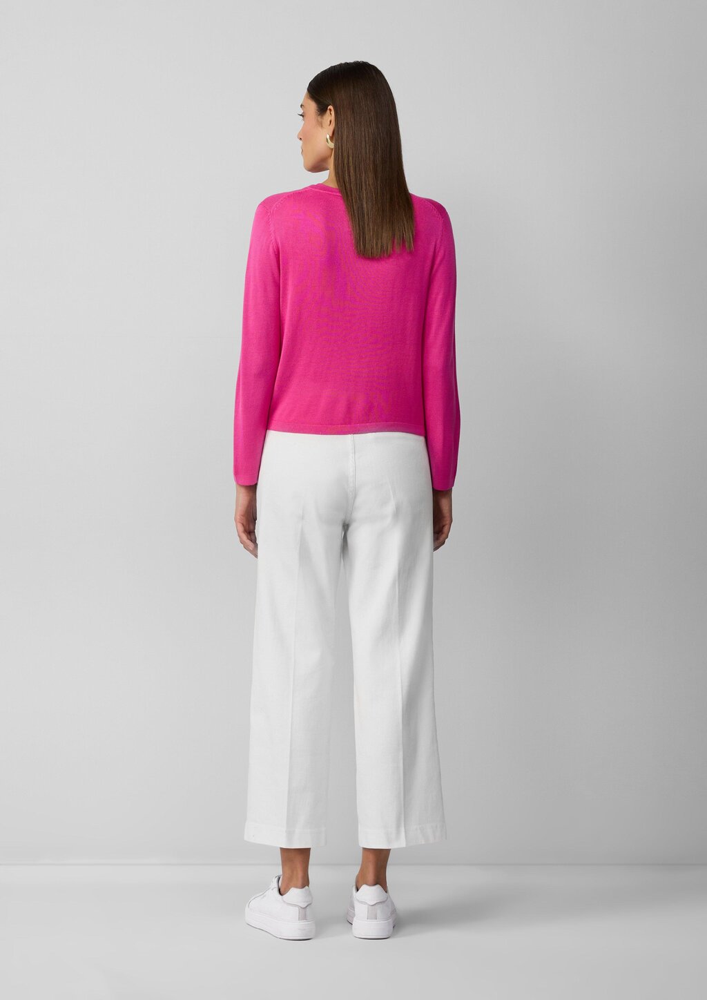 Slim-Fit-Cardigan mit Schmuckknöpfen und verkürzten Ärmeln