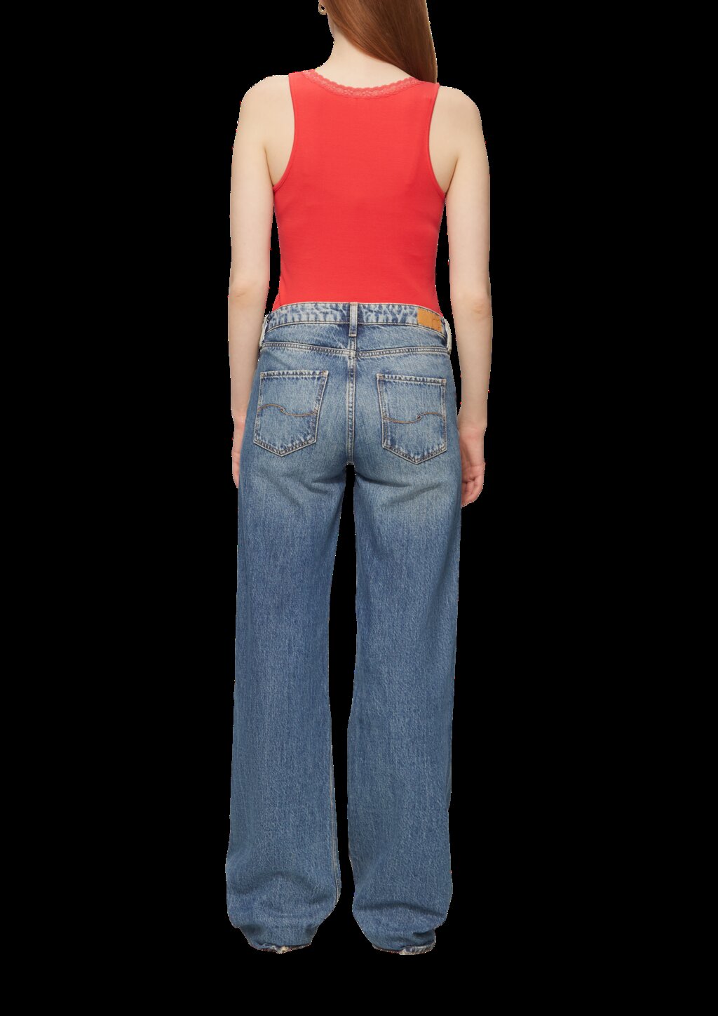 Ripptop mit Spitze am Ausschitt