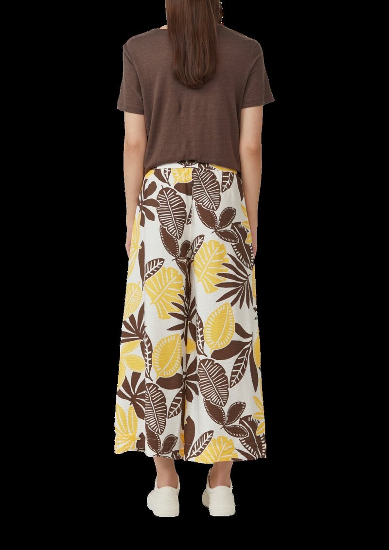 Strukturierter Hosenrock aus Viskosemix