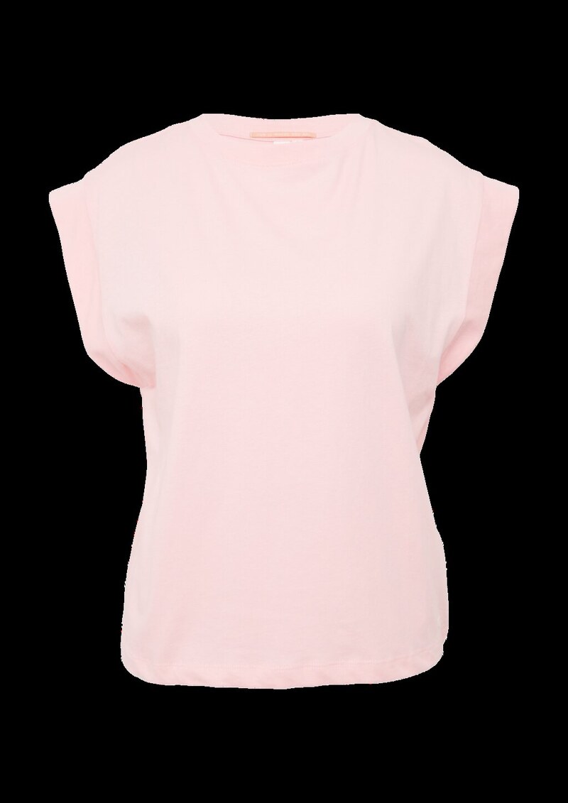 Baumwollshirt mit überschnittenen Schultern