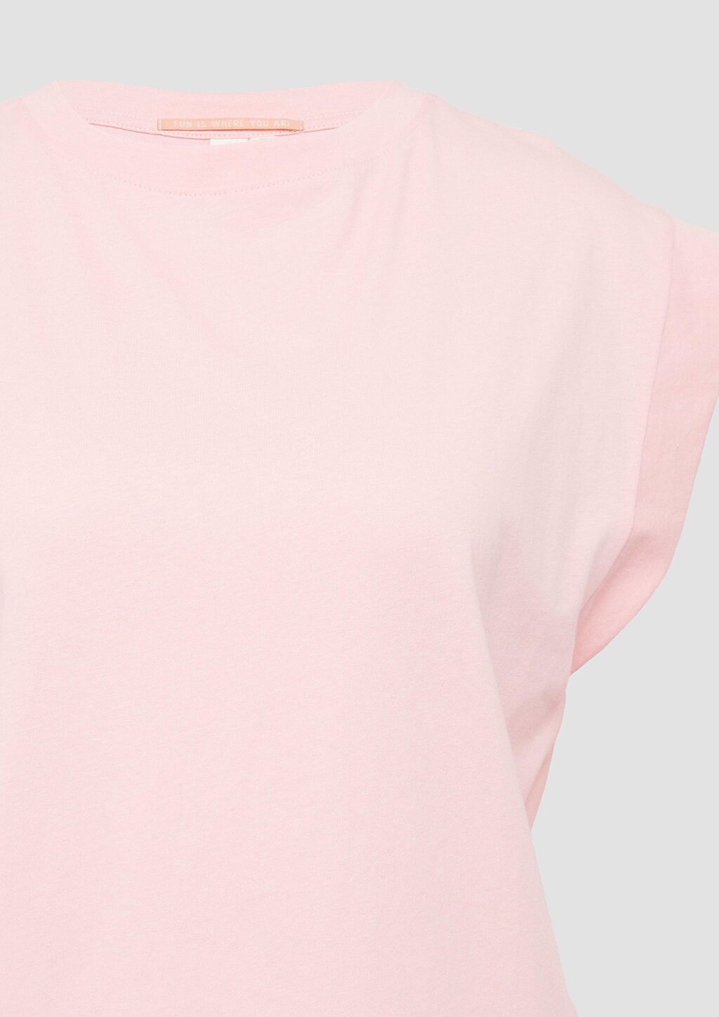 Baumwollshirt mit überschnittenen Schultern