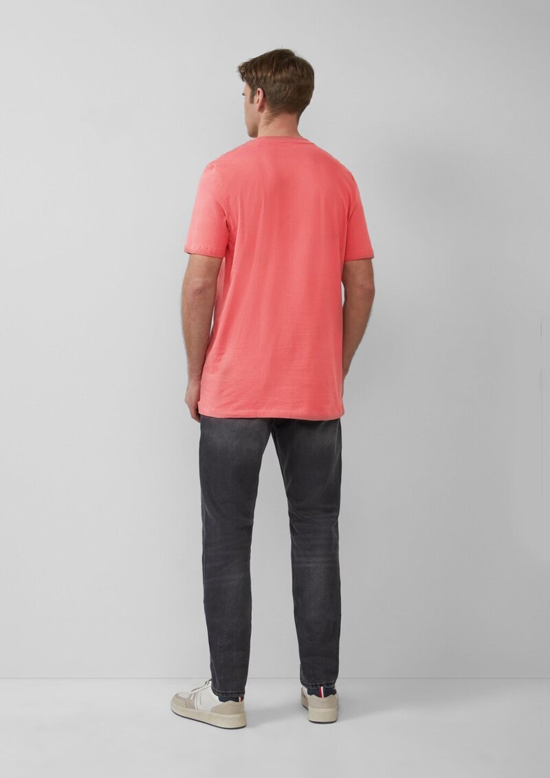 T-Shirt mit Crewneck und Flatlock-Details