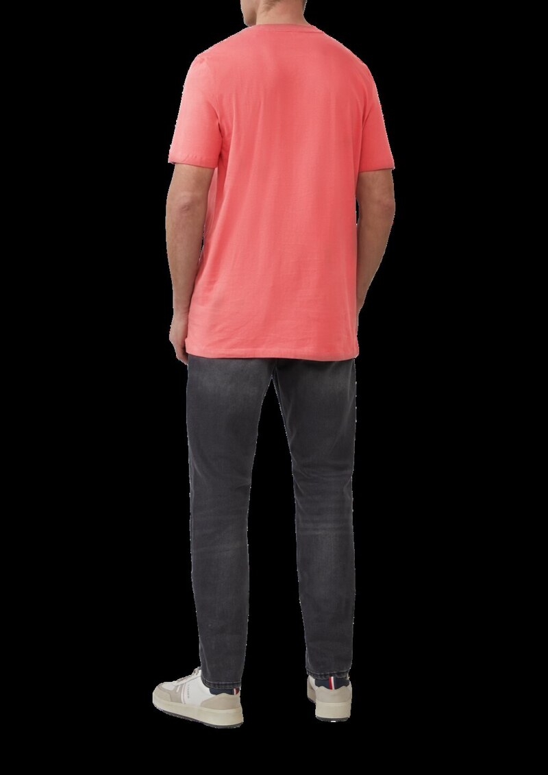 T-Shirt mit Crewneck und Flatlock-Details