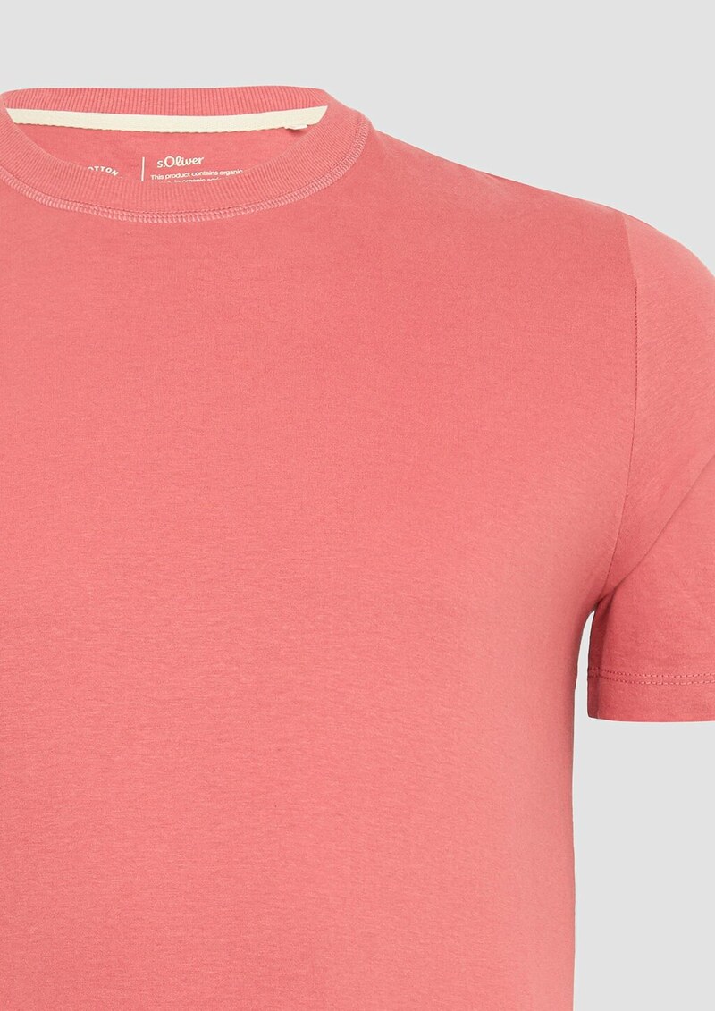 T-Shirt mit Crewneck und Flatlock-Details