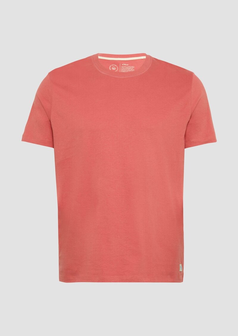 T-Shirt mit Crewneck und Flatlock-Details