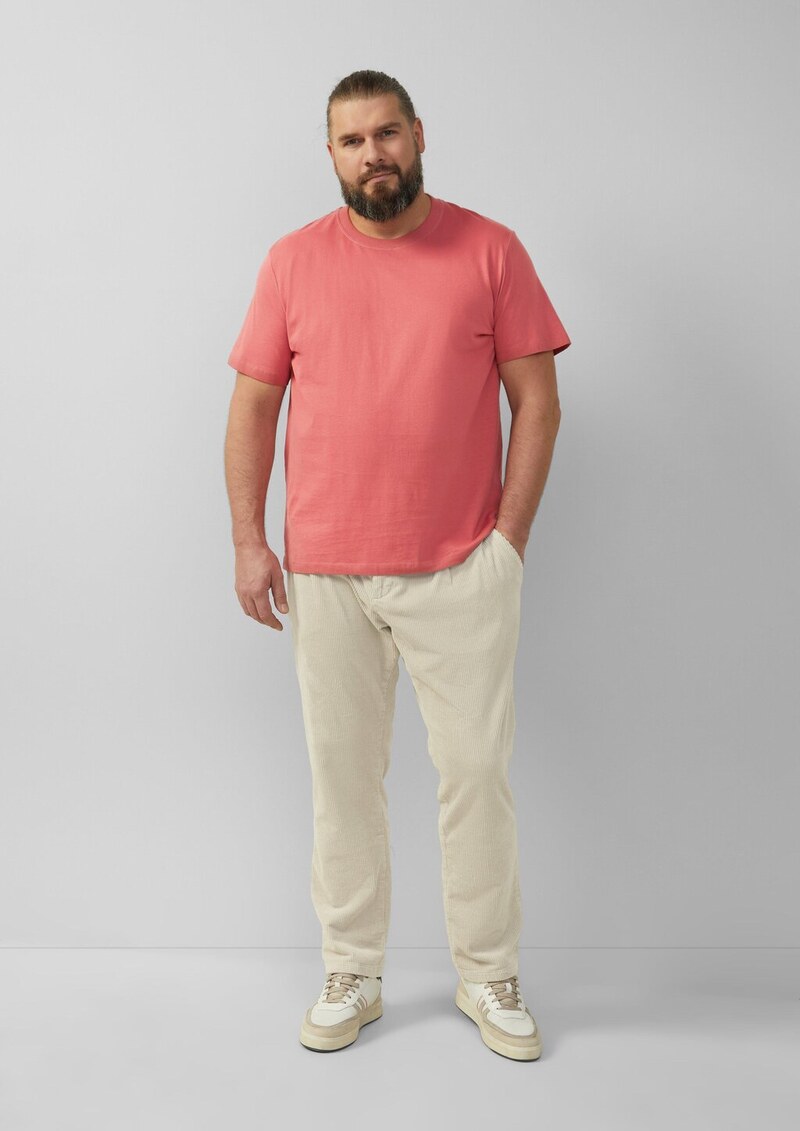 T-Shirt mit Crewneck und Flatlock-Details