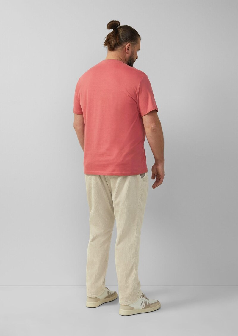 T-Shirt mit Crewneck und Flatlock-Details