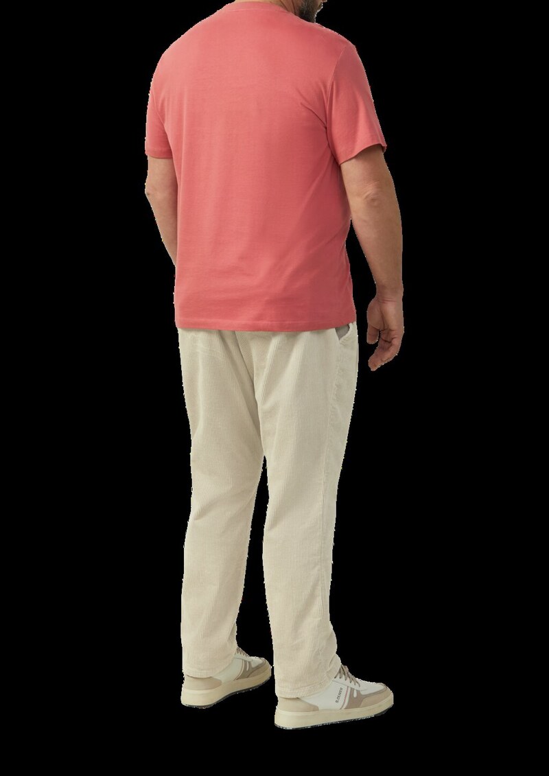 T-Shirt mit Crewneck und Flatlock-Details