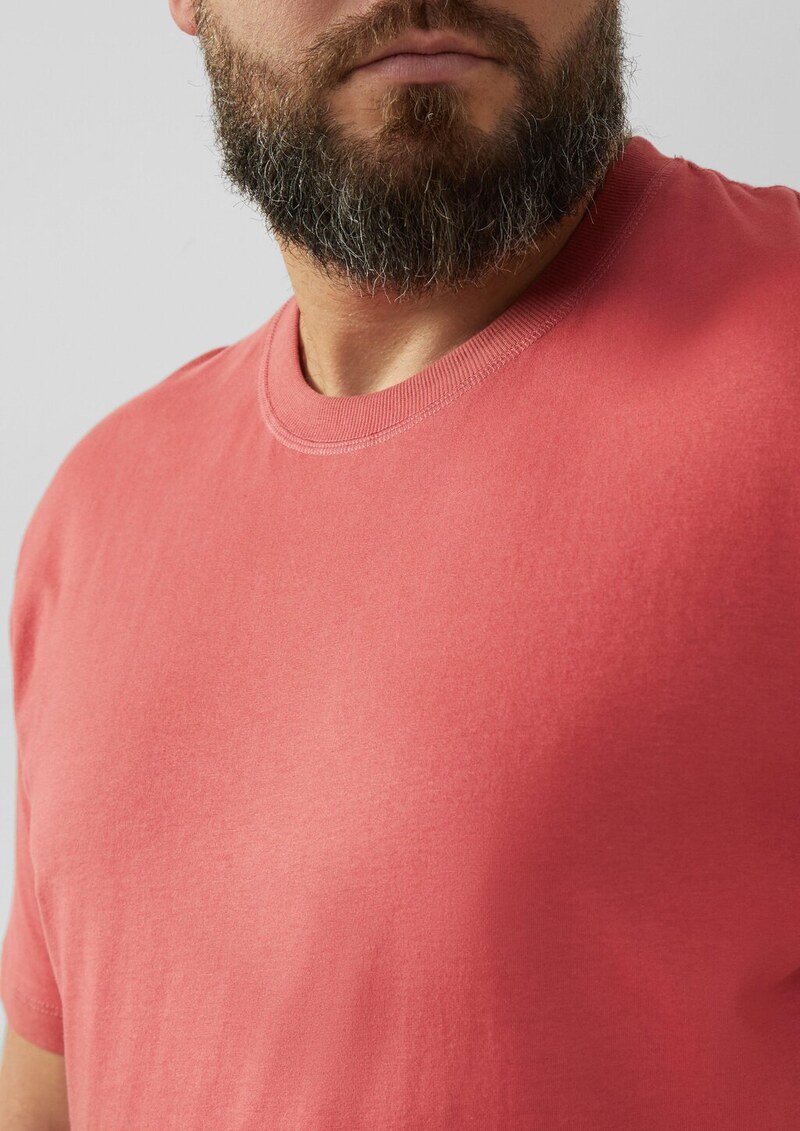 T-Shirt mit Crewneck und Flatlock-Details