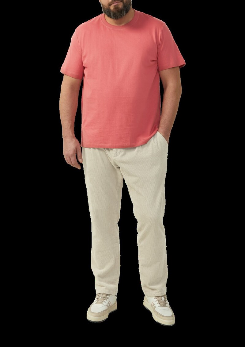 T-Shirt mit Crewneck und Flatlock-Details