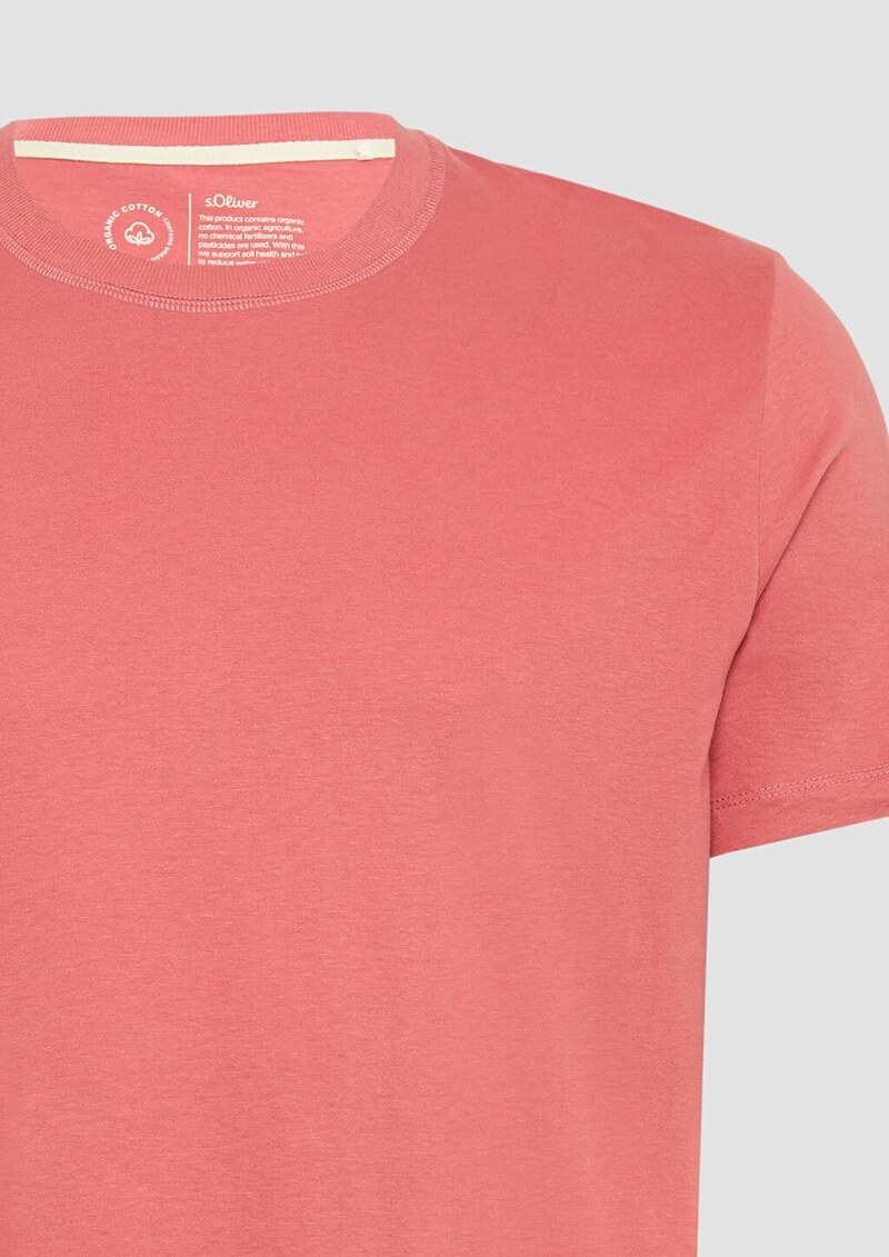 T-Shirt mit Crewneck und Flatlock-Details