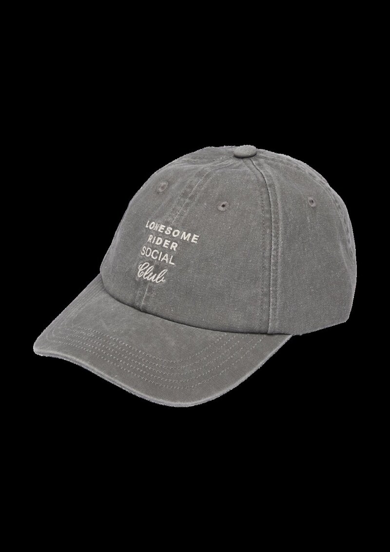 Kappe mit Stickerei und Garment Dye