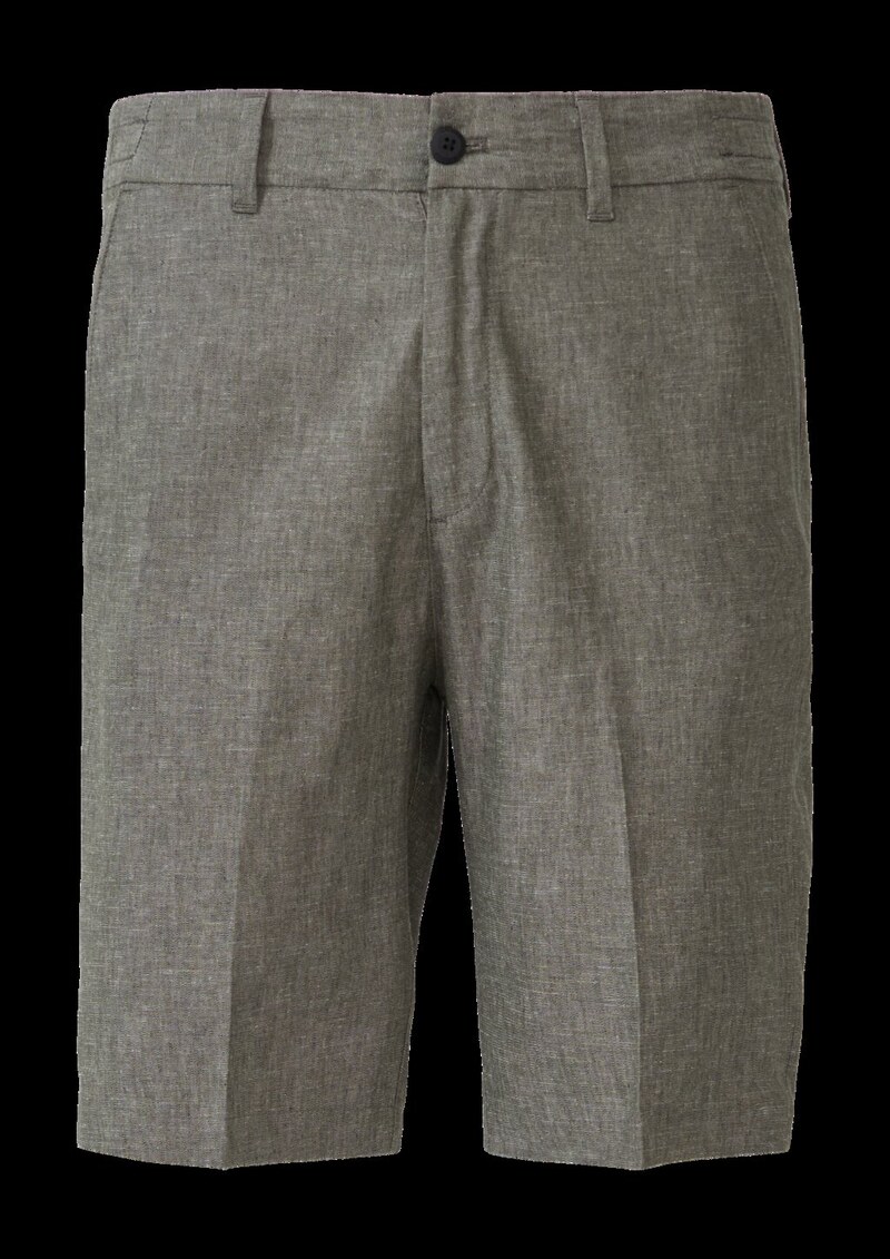 Lockere Bermuda aus Leinenmix
