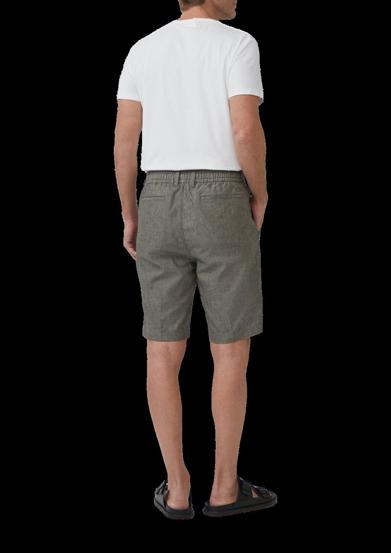 Lockere Bermuda aus Leinenmix