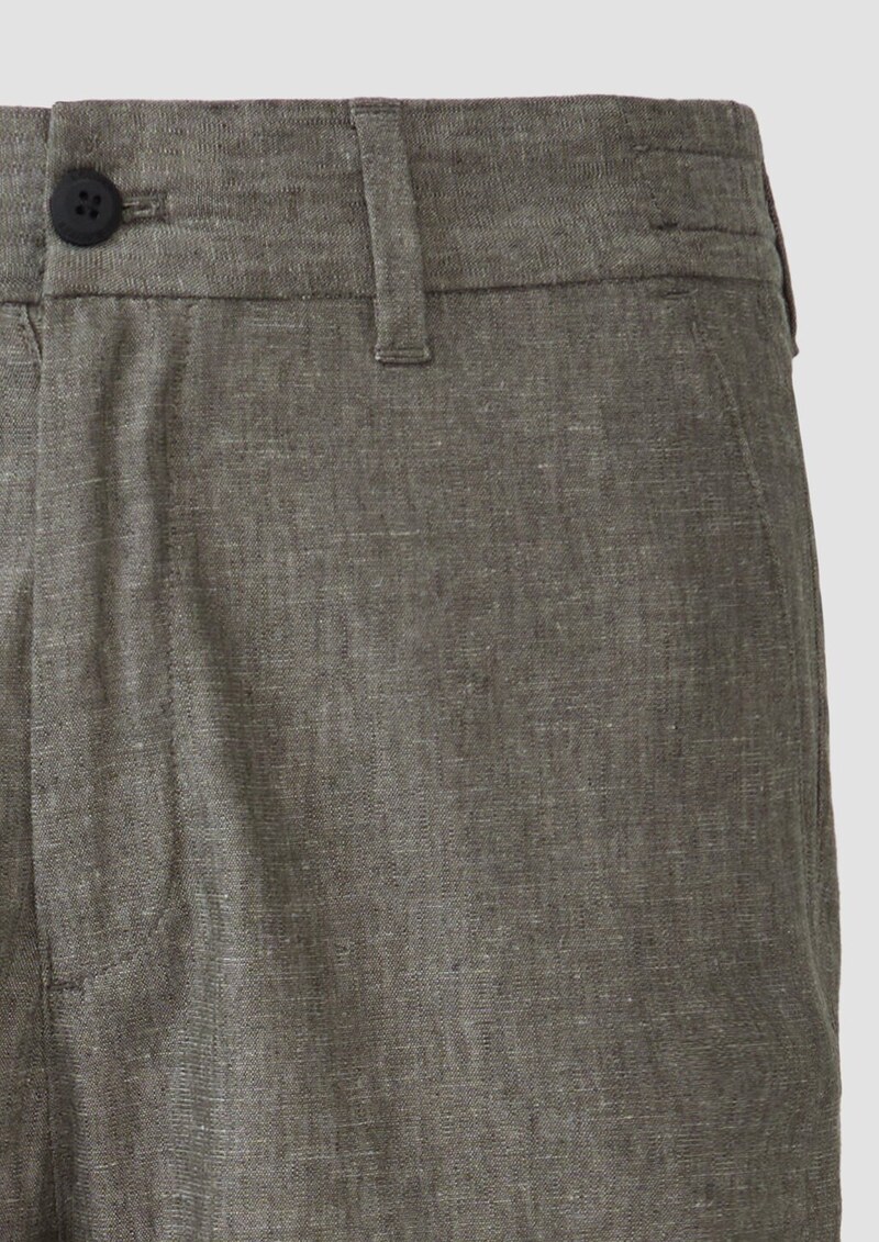 Lockere Bermuda aus Leinenmix